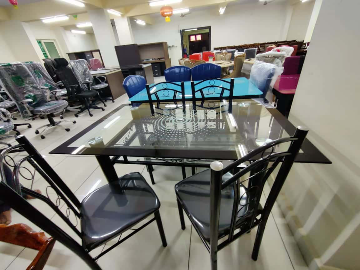 imported glass dining table