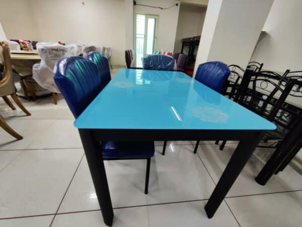 1+4 IMPORTED GLASS DINING TABLE -5 - Image 3