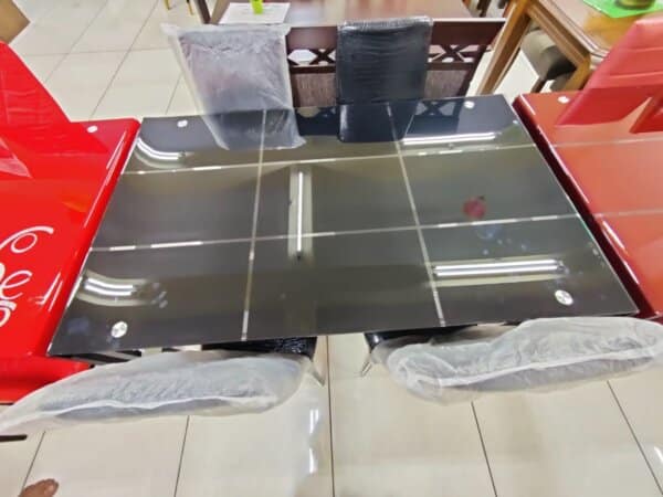 1+4 IMPORTED GLASS DINING TABLE -7 - Image 3