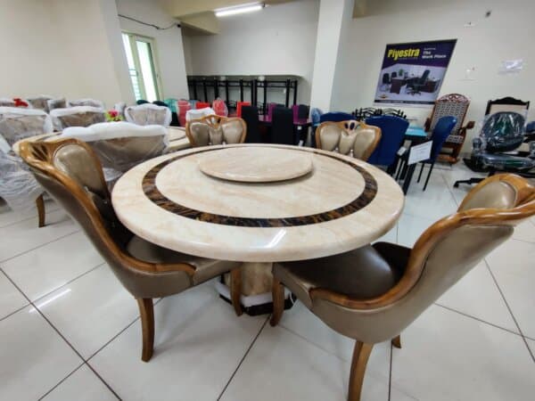 1+4 ROUND DINING TABLE -1