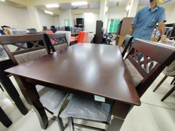 1+4 IMPORTED WOOD DINING TABLE -1