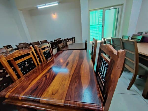 1+4 IMPORTED WOOD DINING TABLE -2