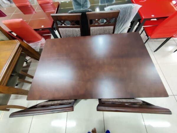 1+4 IMPORTED WOOD DINING TABLE -1 - Image 2