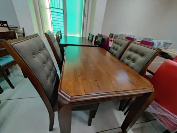 1+4 IMPORTED WOOD DINING TABLE -4