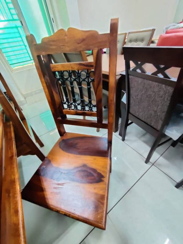 1+4 IMPORTED WOOD DINING TABLE -2 - Image 3