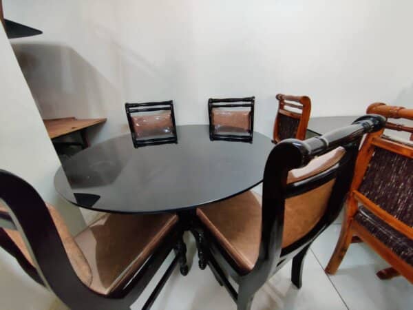 1+4 ROUND DINING TABLE -5