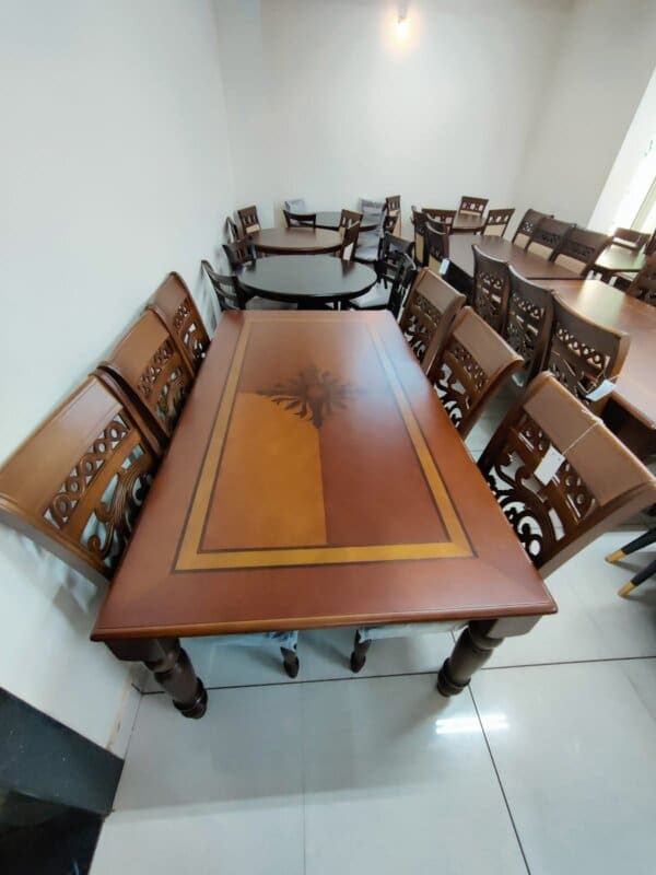 1+6 TEAKWOOD DINING TABLE -2 - Image 2