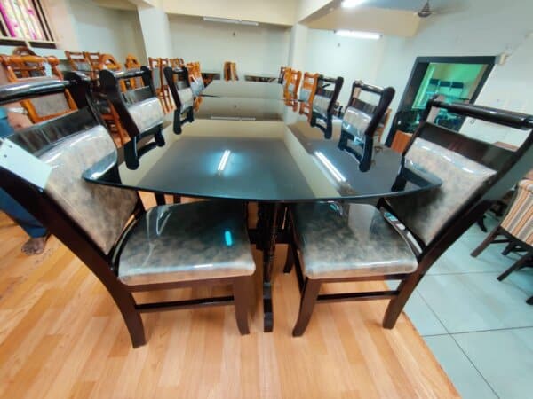 1+4 TEAKWOOD DINING TABLE-7