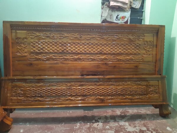 TEAKWOOD COT QUEEN 2 SIZE 6075 -21